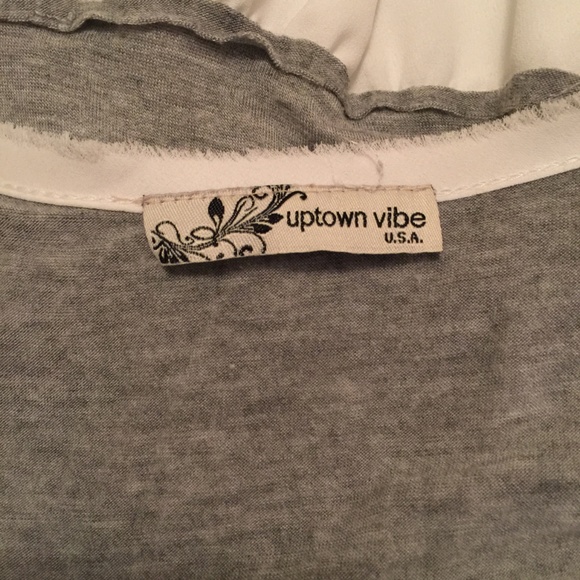 Uptown Vibe Heather Gray Hi Lo T-Shirt Top - Picture 8 of 8